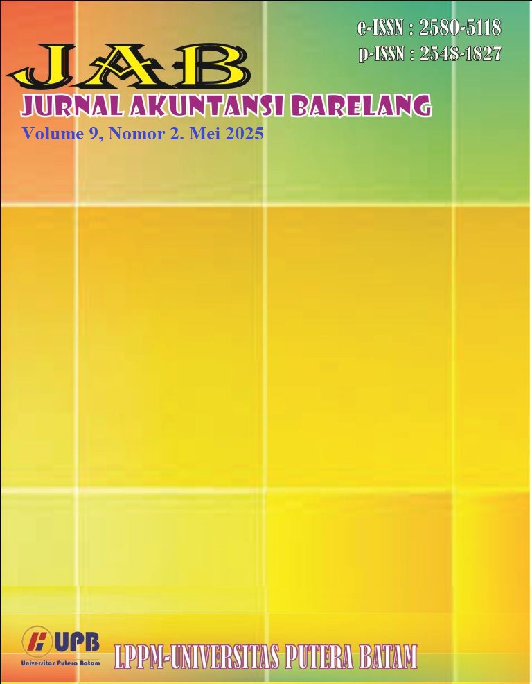 					View Vol. 9 No. 2 (2025): Jurnal Akuntansi Barelang
				