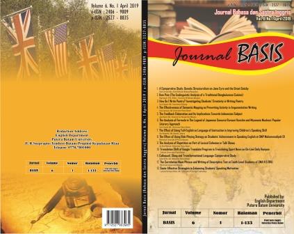 					View Vol. 6 No. 1 (2019): JURNAL BASIS UPB
				