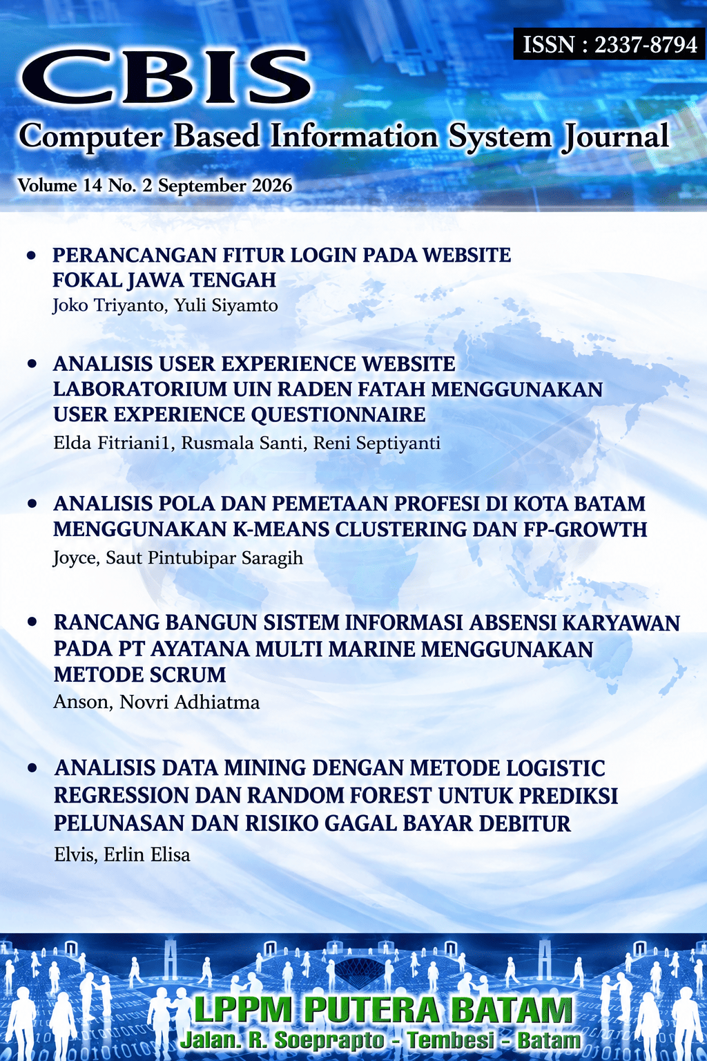 					View Vol. 14 No. 2 (2026): CBIS Journal
				